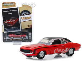 1969 Chevrolet Camaro SS Red Black Top A Word Or Two To The Competition You Lose Vintage Ad Cars Series 1 1/64 Diecast Model Car Greenlight 39020 A