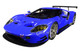 Ford GT Le Mans Plain Color Version Blue 1/18 Model Car Autoart 81812