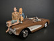 Seated Couple Release III 2 piece Figurine Set for 1/18 Scale Models American Diorama 38217 38218