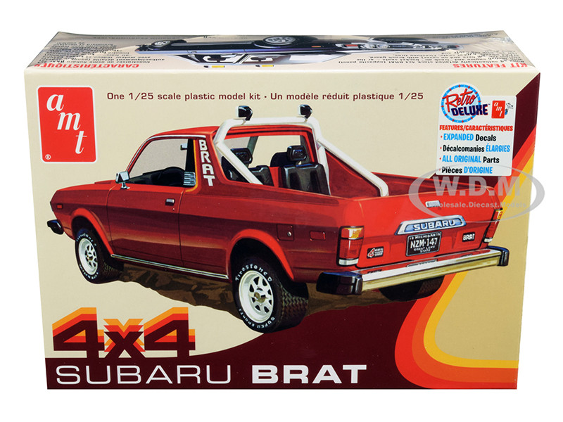 Skill 2 Model Kit 1978 Subaru BRAT 4x4 Pickup Truck 1/25 Scale Model AMT AMT1128 M