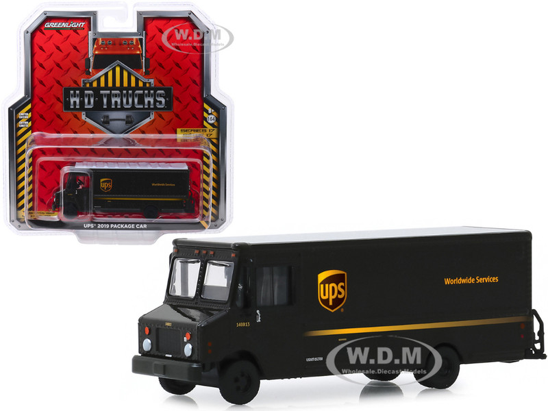 2019 Package Car UPS United Parcel Service HD Trucks Series 17 1/64 Diecast Model Greenlight 33170 C