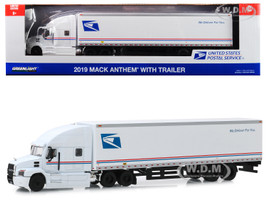 2019 Mack Anthem 18 Wheeler Tractor Trailer USPS United States Postal Service We Deliver For You 1/64 Diecast Model Greenlight 30090
