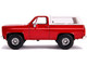 1980 Chevrolet Blazer K5 Off Road Metallic Red White Just Trucks 1/24 Diecast Model Car Jada 31594