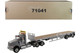 International HX520 Tandem Tractor Light Gray with 53' Flat Bed Trailer Transport Series 1/50 Diecast Model Diecast Masters 71041