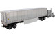 International LoneStar Sleeper Cab Silver with 53' Reefer Refrigerated Chrome Plated Van Trailer Transport Series 1/50 Diecast Model Diecast Masters 71043