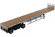 53' Flat Bed Trailer Silver Transport Series 1/50 Diecast Model Diecast Masters 91023