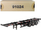 40' Skeleton Trailer Black Transport Series 1/50 Diecast Model Diecast Masters 91024