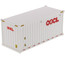 20' Dry Goods Sea Container OOCL White Transport Series 1/50 Model Diecast Masters 91025 B