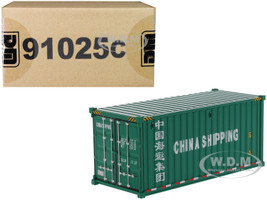 20' Dry Goods Sea Container China Shipping Green Transport Series 1/50 Model Diecast Masters 91025 C