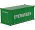 20' Dry Goods Sea Container EverGreen Green Transport Series 1/50 Model Diecast Masters 91025 D