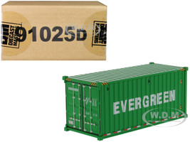 20' Dry Goods Sea Container EverGreen Green Transport Series 1/50 Model Diecast Masters 91025 D