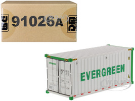 20' Refrigerated Sea Container EverGreen White Transport Series 1/50 Model Diecast Masters 91026 A