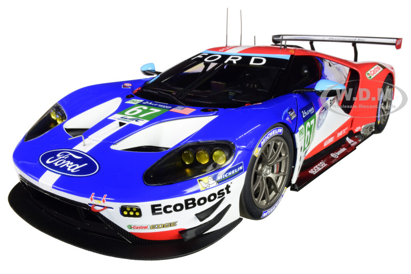 Ford GT #67 Harry Tincknell Andy Priaulx Pipo Derani Ford Chip Ganassi Team UK 24H Le Mans 2017 1/18 Model Car Autoart 81710