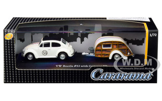 CARARAMA 1:72 VOLKSWAGEN VW BEETLE YELLOW CABRIOLET W/ ACRYLIC CASE