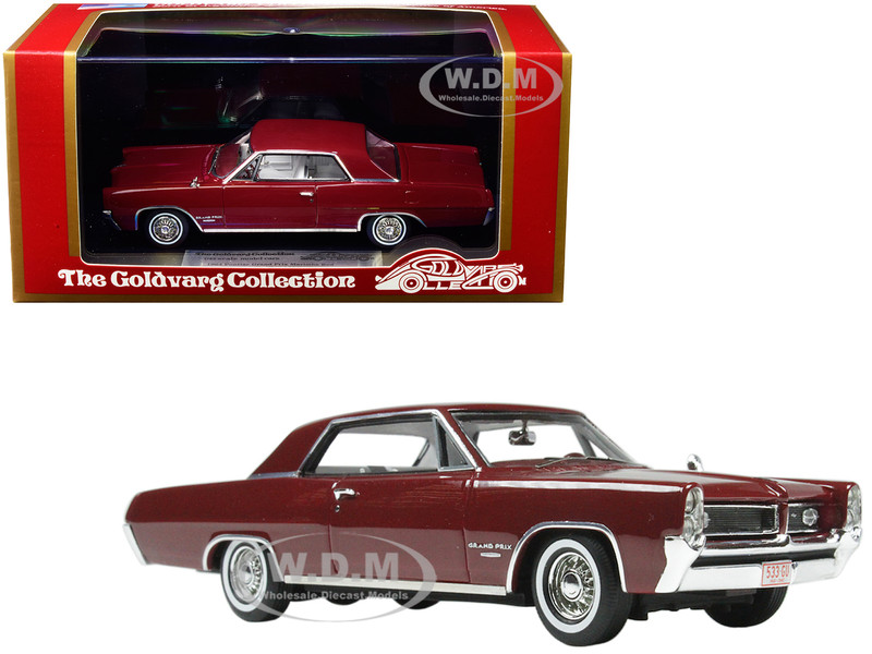 1964 Pontiac Grand Prix Marimba Red With White Interior Limited Edition To 230 Pieces Worldwide 1 43 Model Car By Goldvarg Collection