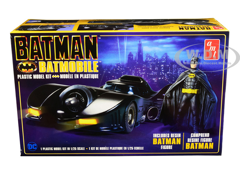 2 Model Batmobile Resin Batman Figurine Batman 1989 1/25 Scale Model AMT AMT1107