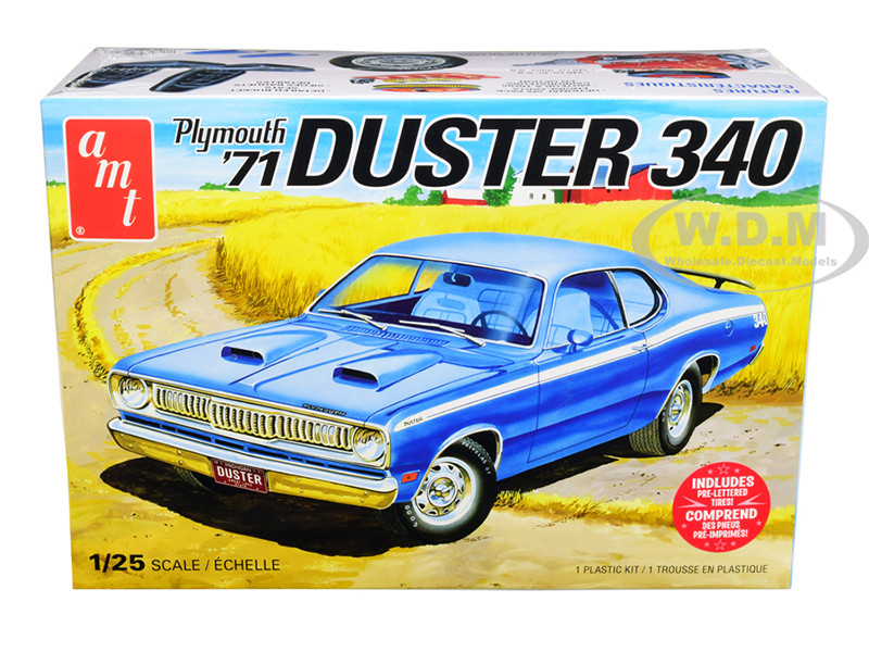 1971 PLYMOUTH DUSTER 340 GAUGE FACES for 1/25 scale AMT kits—PLEASE READ DESC 