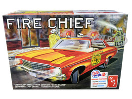 Skill 2 Model Kit 1970 Chevrolet Impala Fire Chief 2 in 1 Kit 1/25 Scale Model AMT AMT1162