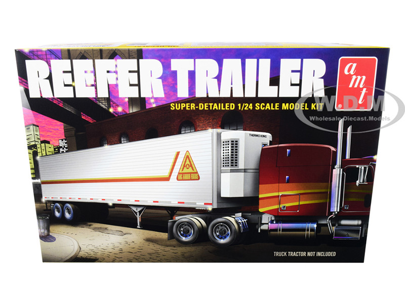 Skill 3 Model Kit Reefer Trailer 1/24 Scale Model AMT AMT1170