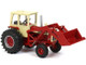IH Farmall 1256 Cab Tractor with Loader 1/64 Diecast Model SpecCast ZJD1881
