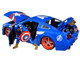 2006 Ford Mustang GT Captain America Diecast Figurine Avengers Marvel Series 1/24 Diecast Model Car Jada 31187