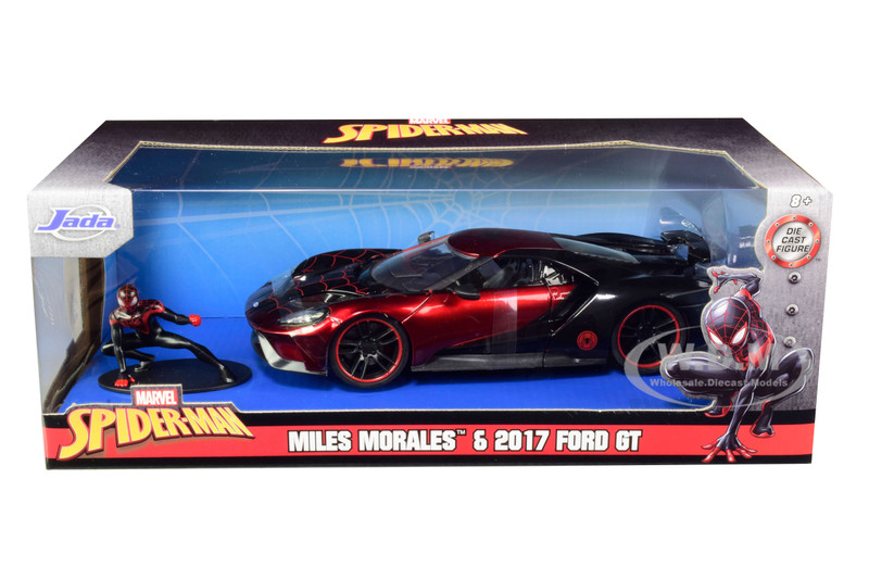 ミニカー 1:24 SPIDERMAN MILES MORALES &amp; 2017 FORD Miles Morales 2017 Ford Gt 1:24
