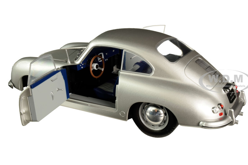 Solido S1802802 1953 Porsche 356 Coupe 1/18 Diecast Model Car Silver for sale online 