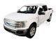2019 Ford F-150 Lariat Crew Cab Pickup Truck White 1/24 1/27 Diecast Model Car Motormax 79363