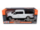 2019 Ford F-150 Lariat Crew Cab Pickup Truck White 1/24 1/27 Diecast Model Car Motormax 79363