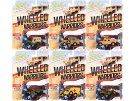 Wheeled Warriors Military Release 2 Set A of 6 pieces Limited Edition 2004 pieces Worldwide 1/64 Diecast Model Cars Johnny Lightning JLML005 A