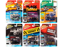 Street Freaks 2020 Release 1 Set A of 6 Cars 1/64 Diecast Models Johnny Lightning JLSF015 A