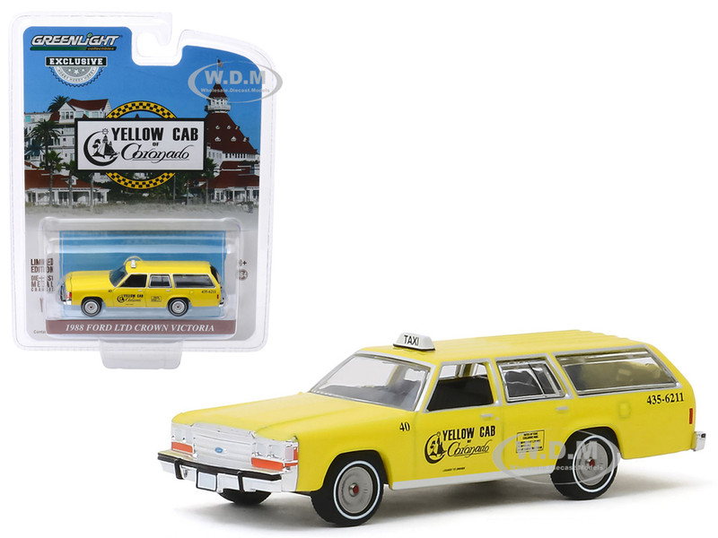 Details about   Greenlight 1988 Ford LTD Crown Victoria Taxi 1:64 Diecast Car Tijuana Centro 