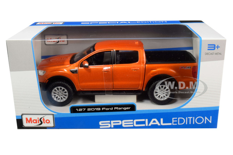 Licensed 2019 Ford Ranger 4 Door Cab Blue Scale 1:27 Collection Hobby Toy 