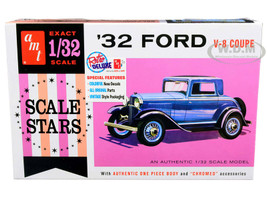 Skill 2 Model Kit 1932 Ford V-8 Coupe Scale Stars 1/32 Scale Model AMT AMT1181