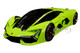 Lamborghini Terzo Millennio Lime Green Black Top Carbon Accents 1/24 Diecast Model Car Bburago 21094