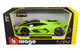 Lamborghini Terzo Millennio Lime Green Black Top Carbon Accents 1/24 Diecast Model Car Bburago 21094