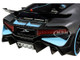 Bugatti Divo Satin Charcoal Gray Carbon Blue Accents Special Edition 1/24 Diecast Model Car Maisto 31526