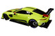 2018 Aston Martin Vantage GTE Le Mans PRO Presentation Car Lemon Green Metallic Carbon Red Accents Aston Martin Racing 1/18 Model Car Autoart 81807