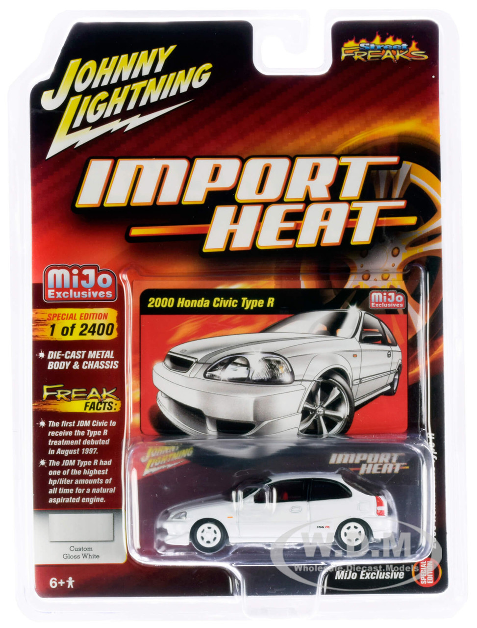 2000 Honda Civic Type R White White Wheels Red Interior Import Heat Street  Freaks Series Limited