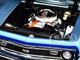 1968 Chevrolet Camaro SS Unicorn Grotto Blue Metallic Blue Interior D88 Stripes Limited Edition 438 pieces Worldwide 1/18 Diecast Model Car ACME A1805717