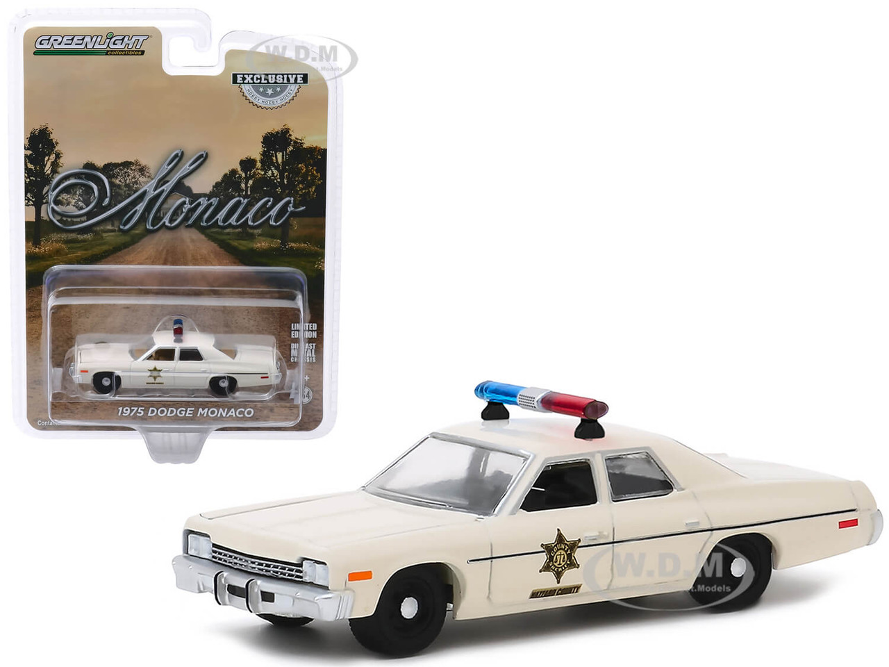 Details about   GreenLight DUKES OF HAZZARD CHOCTAW County SHERIFF 1975 DODGE CORNET Car 1/64