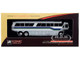 1970 MCI MC-7 Challenger Intercity Motorcoach Voyageur Destination Montreal Canada White Silver Stripes Vintage Bus & Motorcoach Collection 1/87 HO Diecast Model Iconic Replicas 87-0189