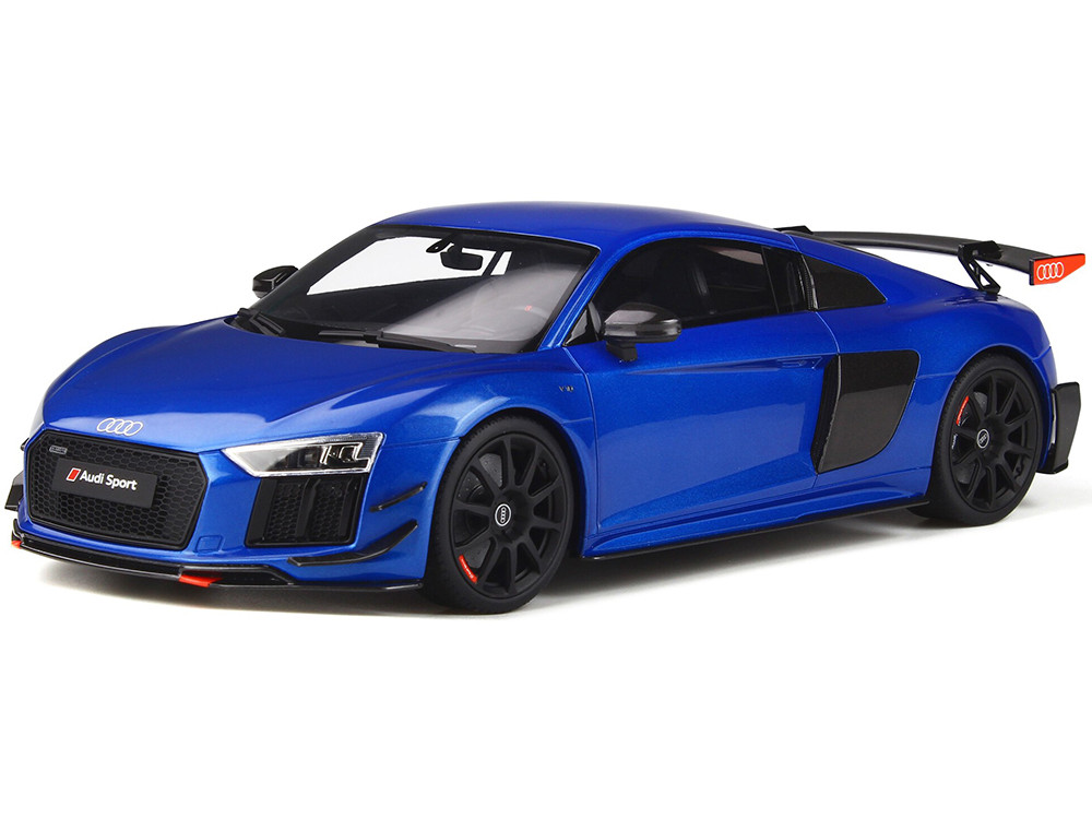 blue audi toy car