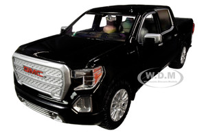 2019 GMC Sierra 1500 Denali Crew Cab Pickup Truck Black 1/24 1/27 Diecast Model Car Motormax 79362