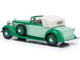 1934 Hispano Suiza J12 Three-Position Drophead Coupe Fernandez & Darrin Green White Top Limited Edition 300 pieces Worldwide 1/18 Model Car Esval Models EMEU18001 A