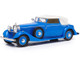 1934 Hispano Suiza J12 Three-Position Drophead Coupe Fernandez & Darrin Blue White Top Limited Edition 300 pieces Worldwide 1/18 Model Car Esval Models EMEU18001 B