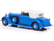 1934 Hispano Suiza J12 Three-Position Drophead Coupe Fernandez & Darrin Blue White Top Limited Edition 300 pieces Worldwide 1/18 Model Car Esval Models EMEU18001 B