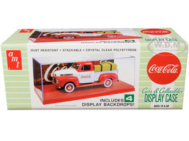 Collectible Display Show Case Red Display Base 4 Coca-Cola Display Backdrops 1/24 1/25 Scale Model Cars Model Kits AMT AMT1199