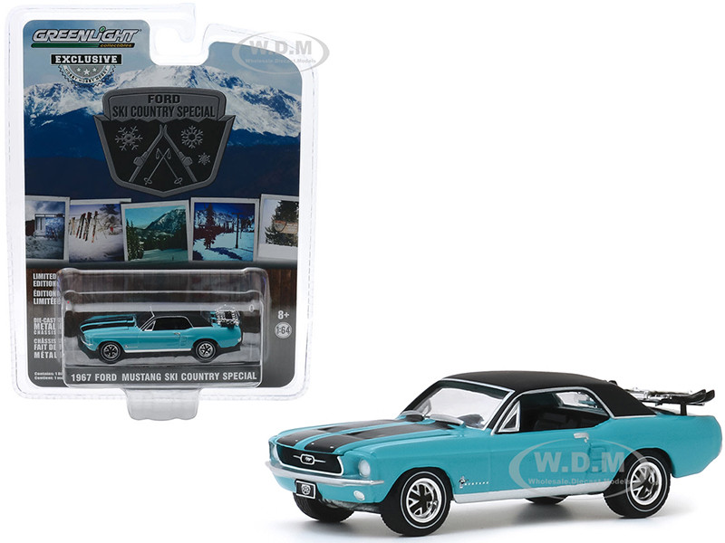 Greenlight 1//64 1967 Ford Mustang Conv High Country Special Aspen Gold 30214