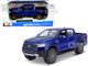 2019 Ford Ranger Lariat Sport Pickup Truck Dark Blue Metallic 1/27 Diecast Model Car Maisto 31521